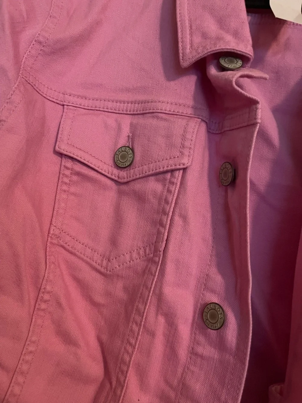 Talbots Lilac Jean Jacket NWT - Picture 3 of 4